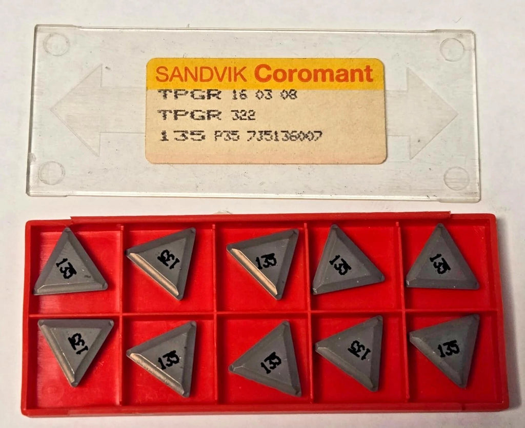 10 Pcs SANDVIK Coromant TPGR 322 135 P35 16 03 08 Lathe Carbide Inserts New