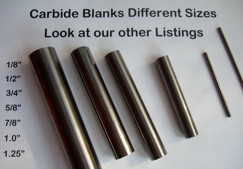Round Solid Carbide Rod End Mill Blank Bar 1.00” Diameter x 3.50” Length
