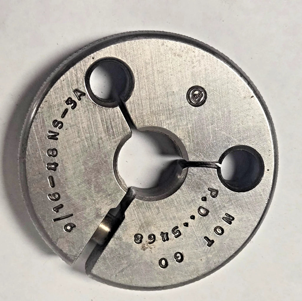 Gauge BORE RING 9/16-48 NS-3A Not GO PD .5468 Thread Plug Gage