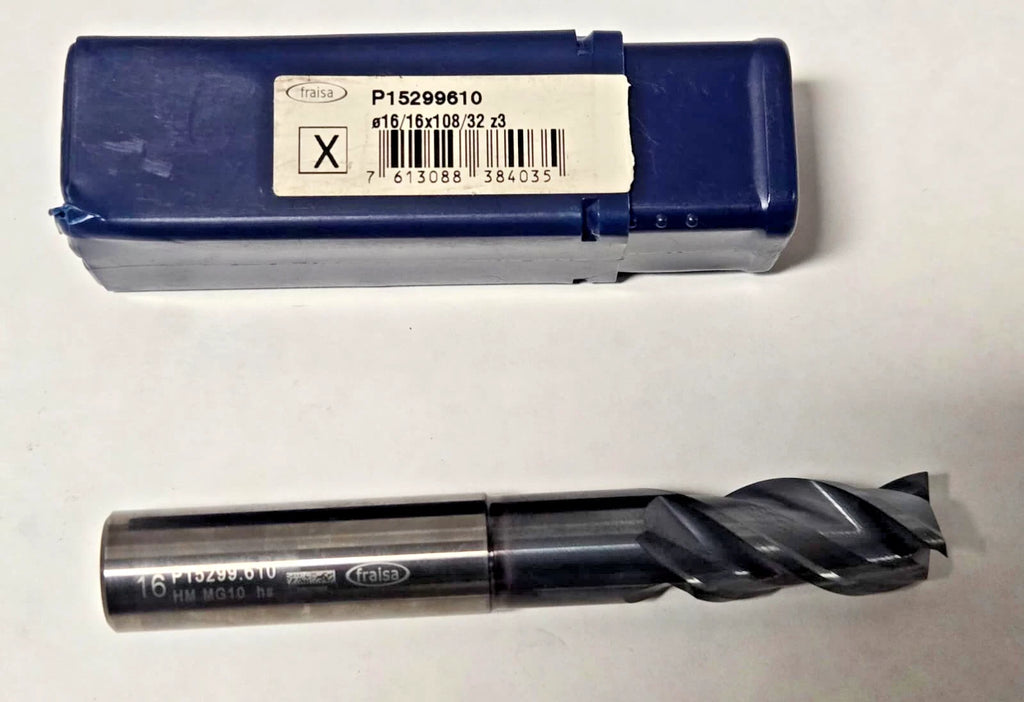Fraisa P15299610 SOLID CARBIDE END MILL 3 FLUTE 16 mm x 108 mm