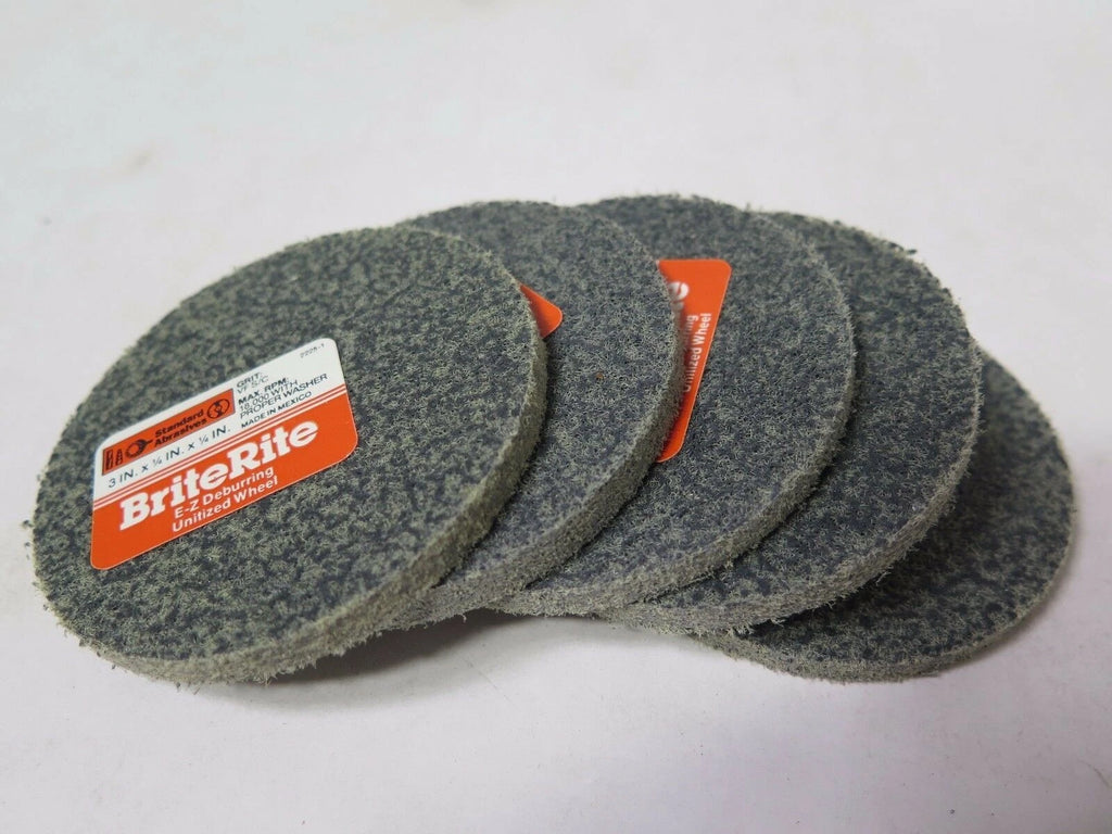 Standard Abrasives 3 x 1/4 x 1/4" EZ Deburring Unitized Wheels Grit VF S/C Qty 5