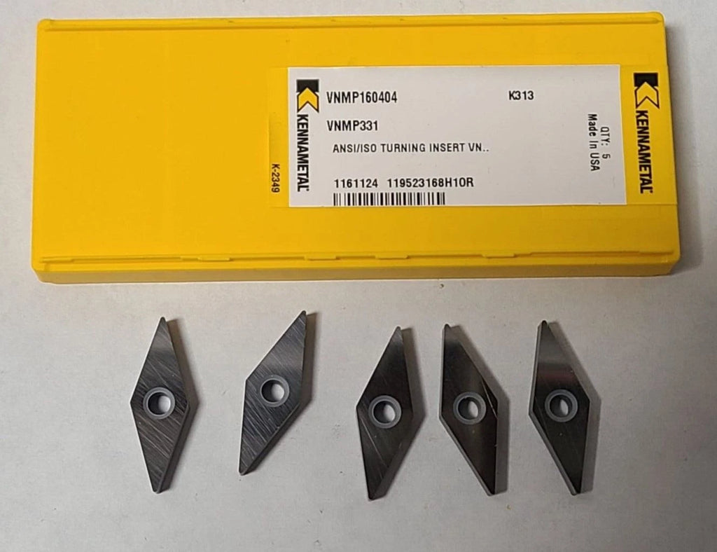 5 Pcs Kennametal VNMP 331 160404 K313 Turning Carbide Inserts Lathe USA New