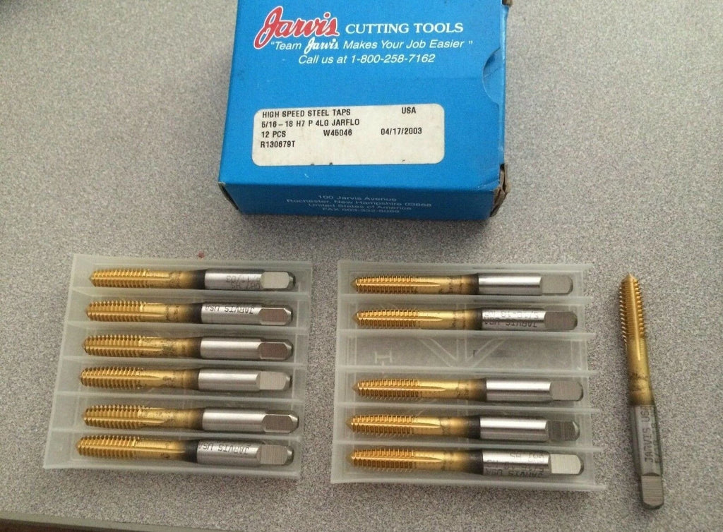 2 Pcs JARVIS USA Thread HSS Standard Tap 5/16 - 18 H7 P 4LG JARFLO W46046 GH7