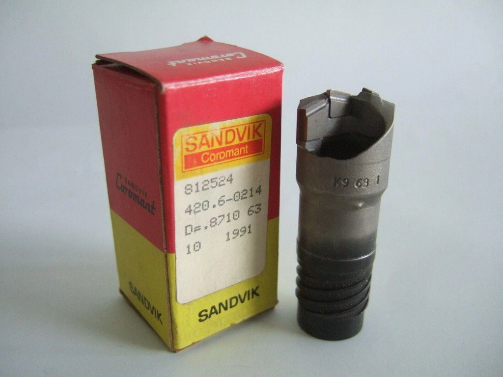 SANDVIK Coromant Carbide Ejector Deep Hole Drill .8710'' Diameter 420.6-0214 New