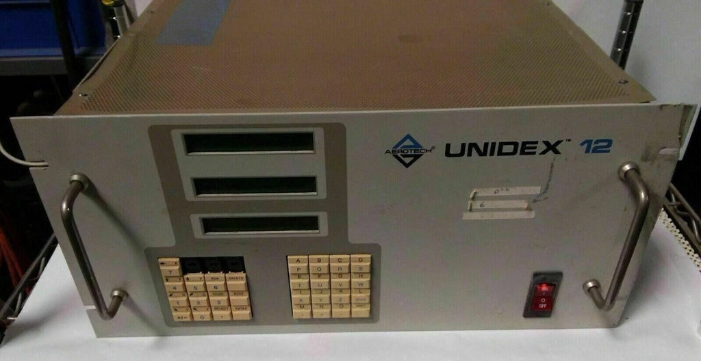 AEROTECH UNIDEX 12 Motion Controller S/N: 48049B Model U12H-4-A-80/DSL8020-8-F7