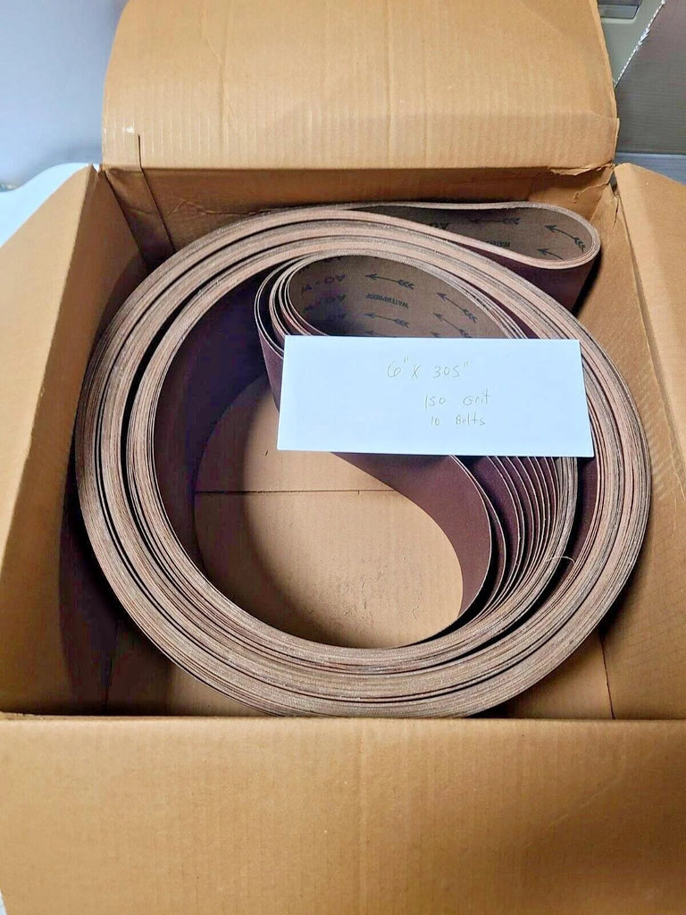 10 Abrasive Best Sanding Sand Paper 6" x 305" 150 Grit Brand New