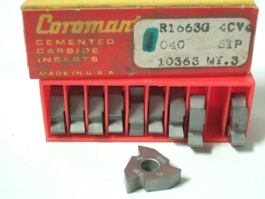 10 SANDVIK Coromant R1663G 4CV4 040 S1P 10363 Carbide Inserts Lathe Mill Turn
