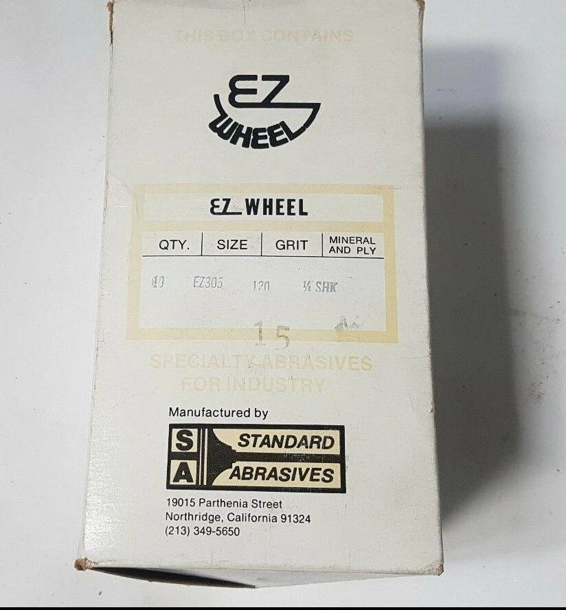 Standard Abrasives Flap Wheels Ez Wheel 10 Pcs New EZ305 120 Grit 1/4 Shank New