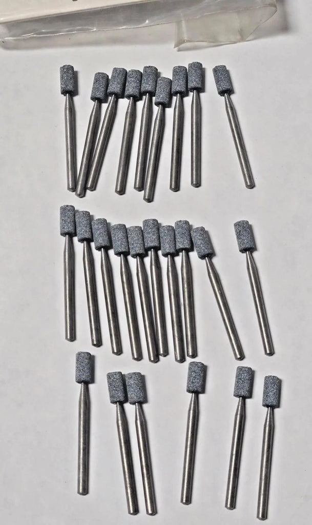 Carborundum Abrasive Ball Stone Mount Buffing Grinding 1/8" Shank 0.2" Dia 25Pcs