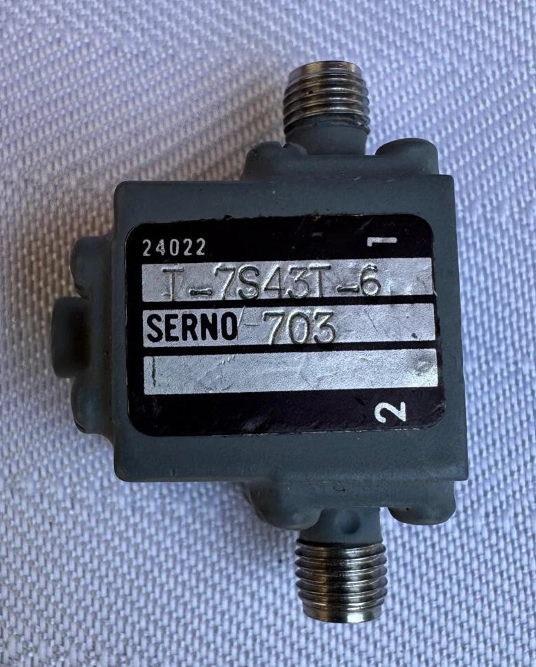 Teledyne Microwave Isolator T-7S43T-6
