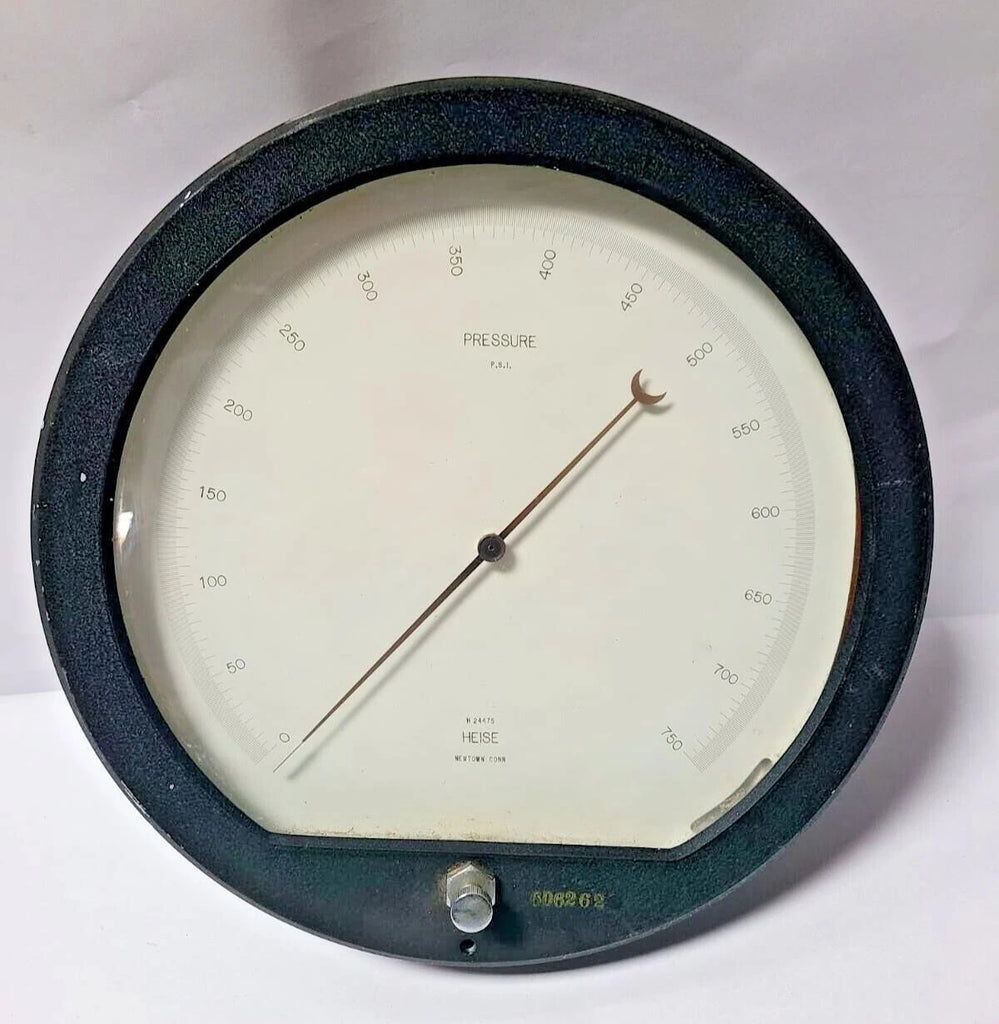 HEISE Pressure Gauge 0-750 Divisions Test Gage Steampunk