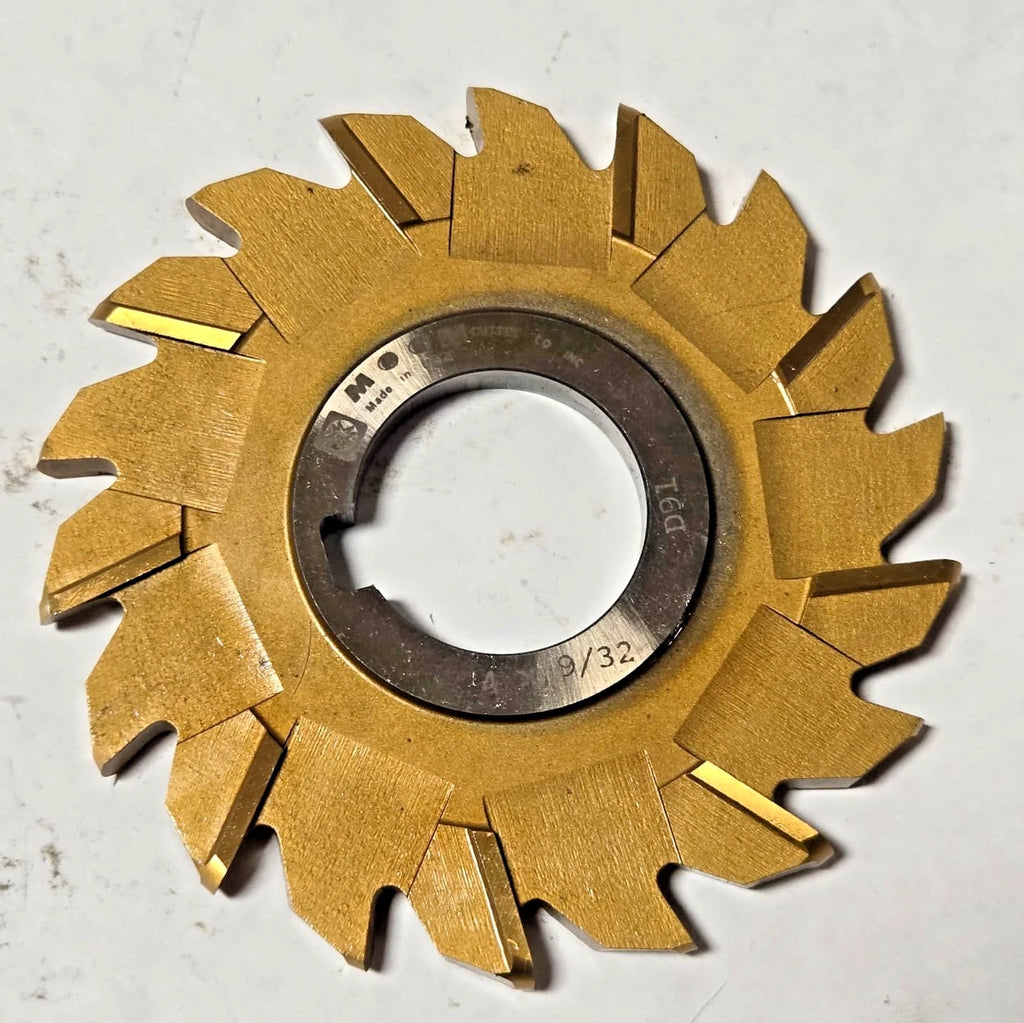 Moon Milling Cutter 4" x 9/32 HIGH SPEED STEEL HSS resharpened