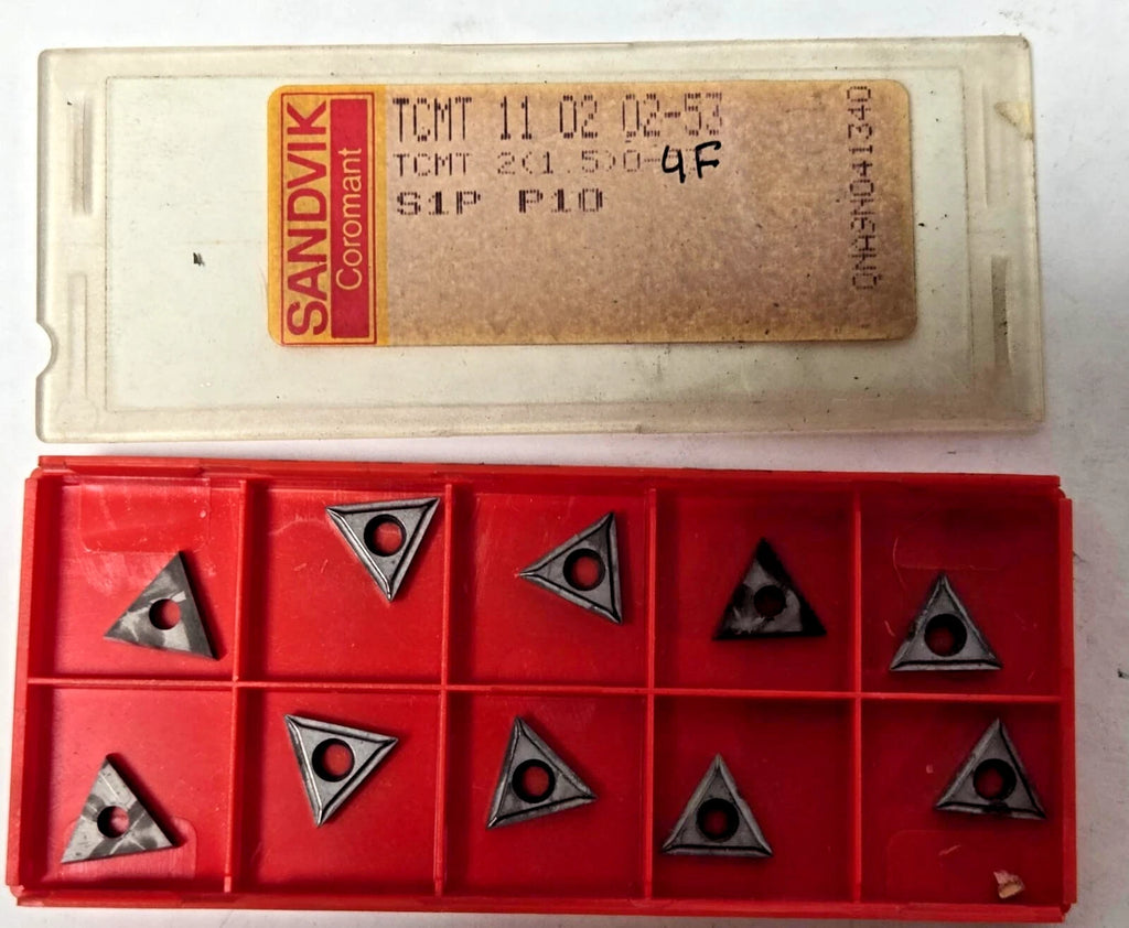SANDVIK Coromant TCMT 11 02 02-53 2(1.5) S1P P10 Lathe Carbide Inserts 10 Pcs