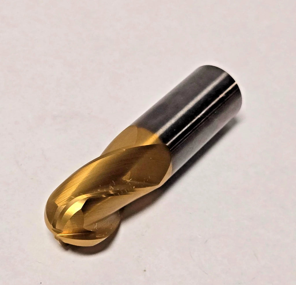 Bassett 50364 MSE Tool Brand New Solid Carbide Ball End Mill 1" USA 4 Flute 4"