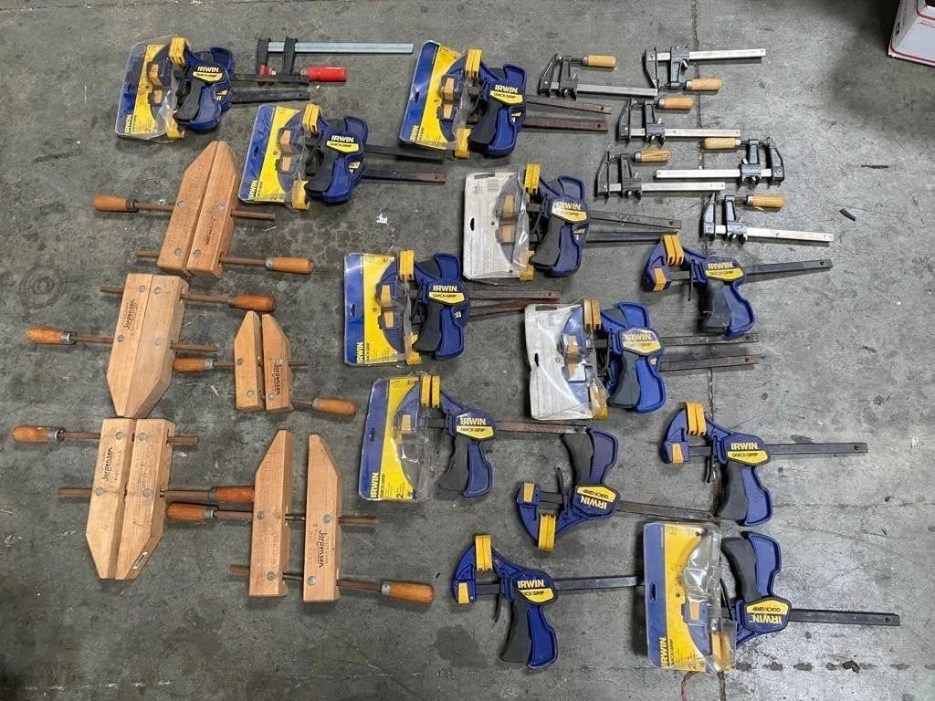 Lot JORGENSEN Steel Bar Clamp IRWIN QUICK-GRIP Hand Micro Wood Working
