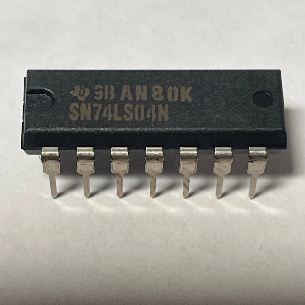 Lot of 25 Texas Instruments SN74LS04N IC INVERTER 6CH 1-INP 14DIP 44441-01