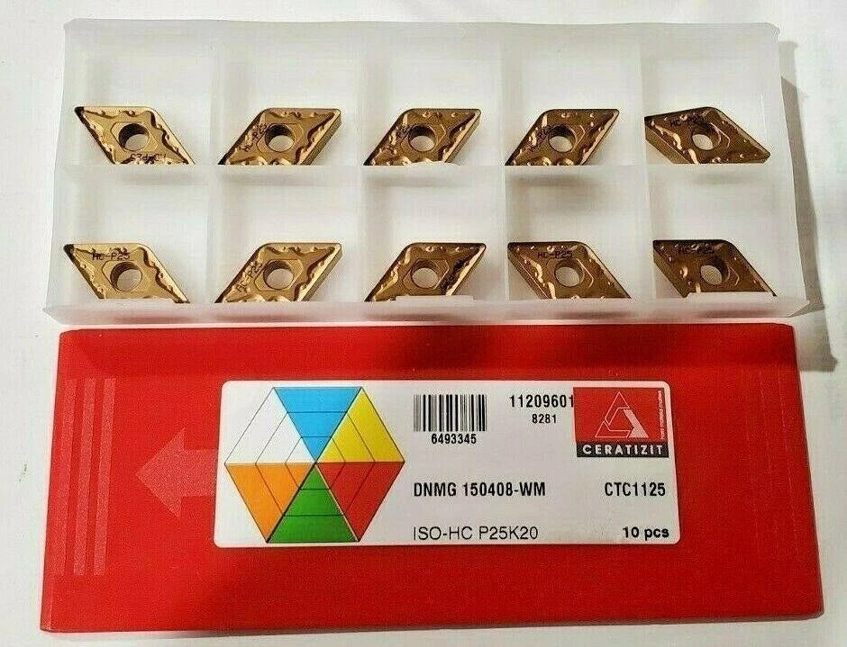 CERATIZIT DNMG 150408-WM ISO-HC P25K25 CTC1130 10 PCS NEW