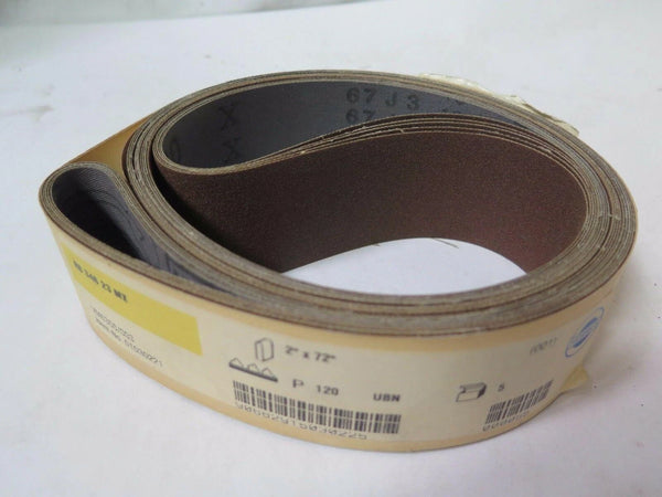 Hermes 2" x 72" Sanding Belts VM6356/003 Grit 120 Qty 5 RB 346 23 MX Brand New