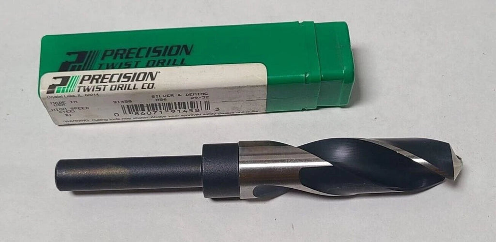 PRECISION TWIST DRILL 29/32" High Speed Steel Silver Deming HSS USA New