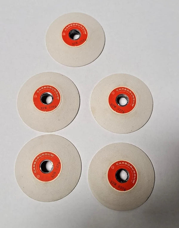 Carborundum Abrasives 3" x 1/2" Arbor Cup Grinding Wheel 8276 RPM Lot of 5