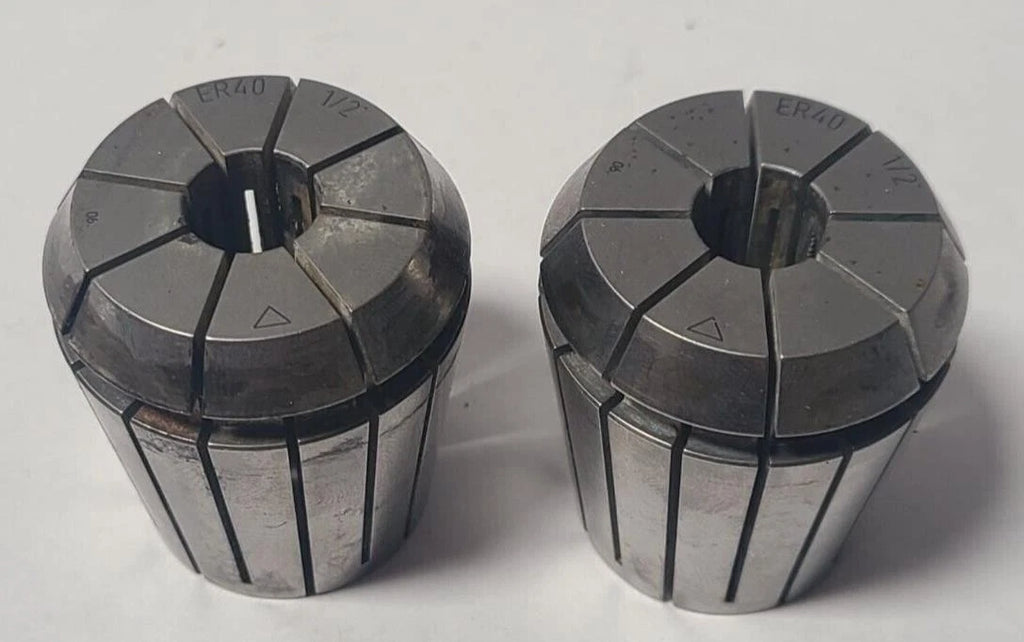 2 Pcs Mill Milling Collet SYIC ER40 Collet 1/2" .500 Free Shipp Machinist Tools
