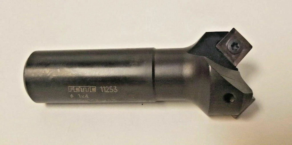 Fette Milling Cutter Twin Cut Coolant 11253 1" x 4" Tool Holder New