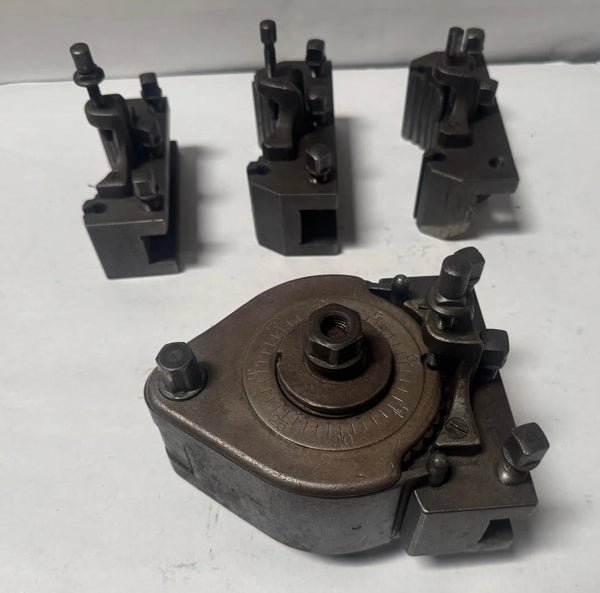 Lot of 4 Original Multifix Type C Lathe Tool Holders Switzerland Germany Made