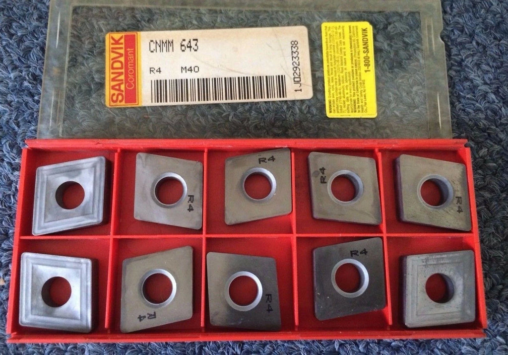 SANDVIK Coromant CNMM 643 R4 M40 Lathe Carbide Inserts 10 Pcs New Tools