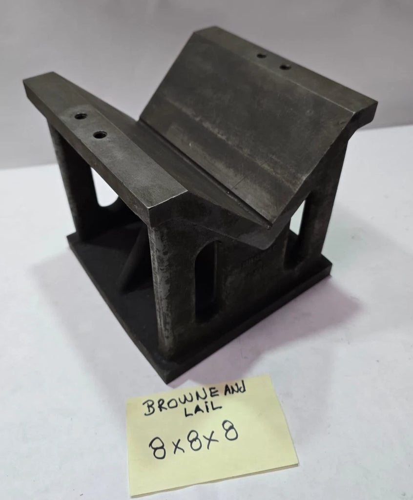 Angle Block 8 x 8 x 8 Heavy Duty Machinist Tool Mill Milling Machine Steel