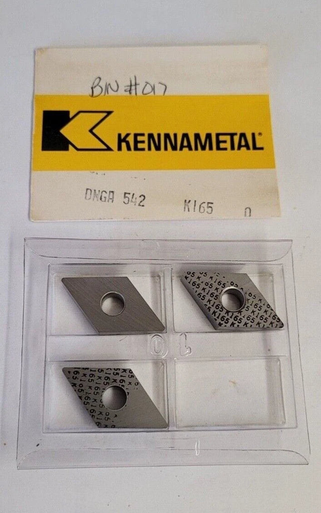 3 Pcs Kennametal DNGA 542 K165 Lathe Carbide Inserts Metal Cutting Tools New