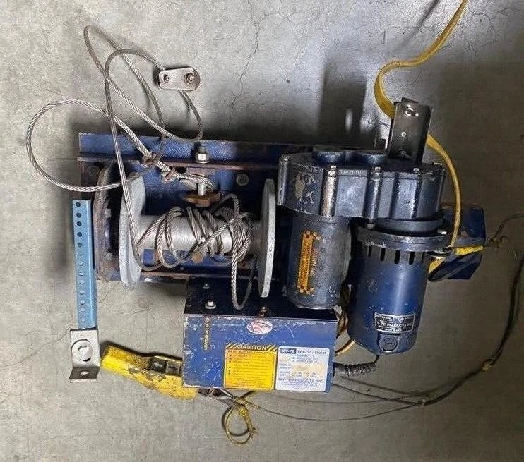 My-Te Model 800 Hoist Winch 1000Lb Single 2000LB Double Line Lift