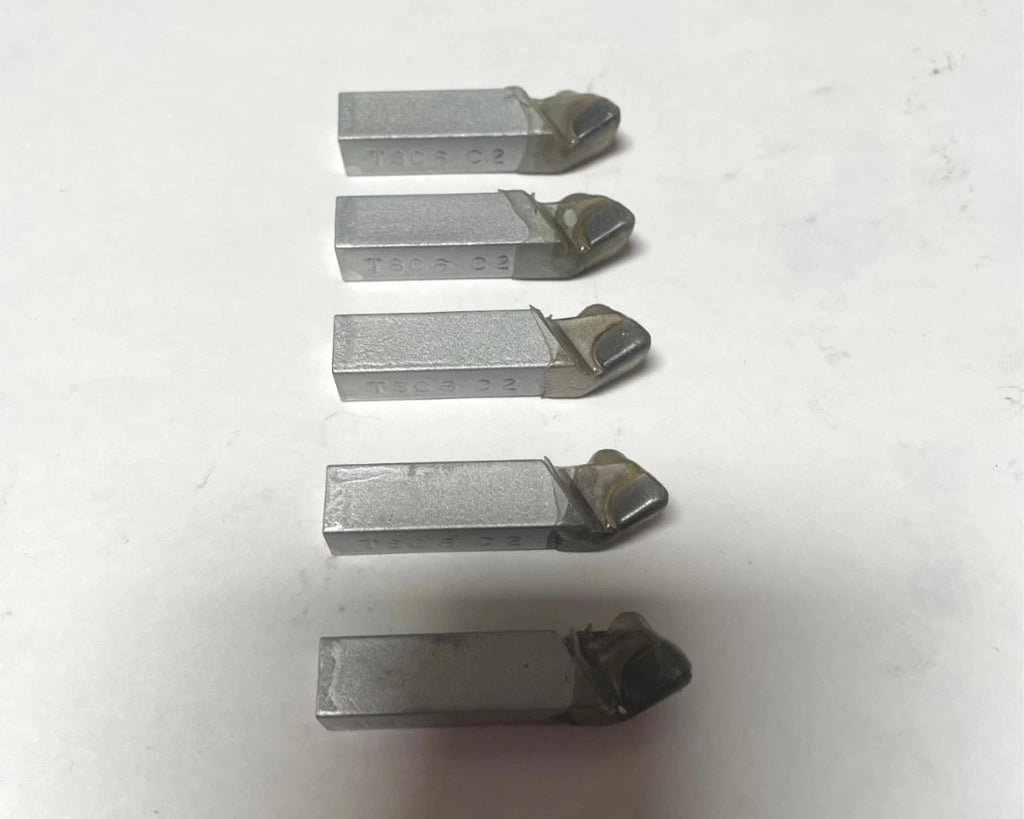 ACT Brazed Tipped Carbide Lathe Tool Bit 3/8" Shank TSC-6 C2 USA Made Lot of 5