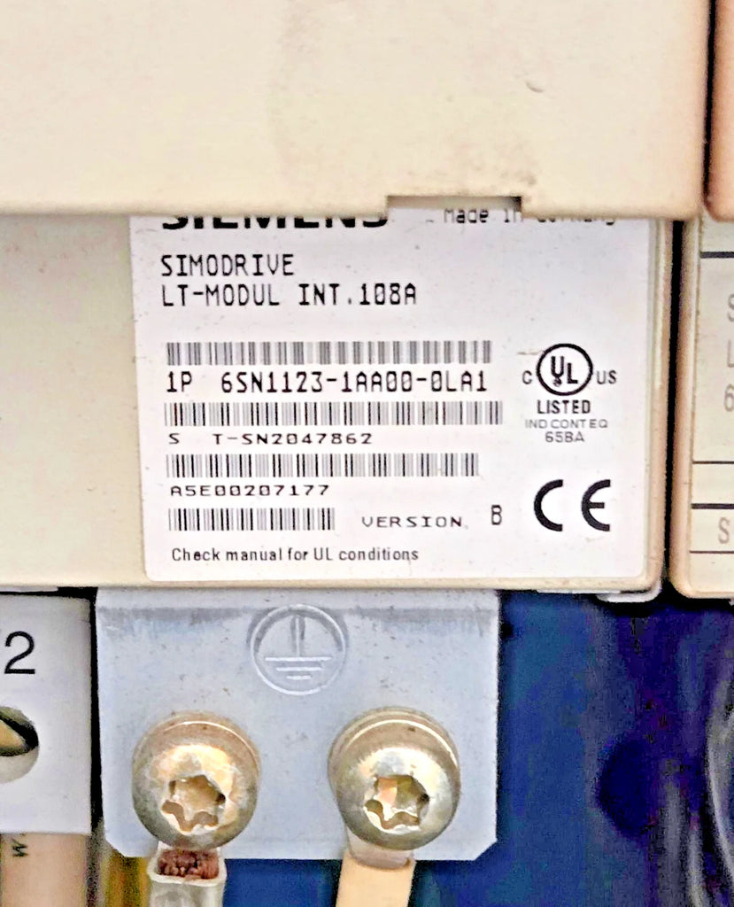 SIEMENS For Hyundai HIT 15S CNC SIMODRIVE 611 POWER MODULE 6SN1123-1AA00-0LA1