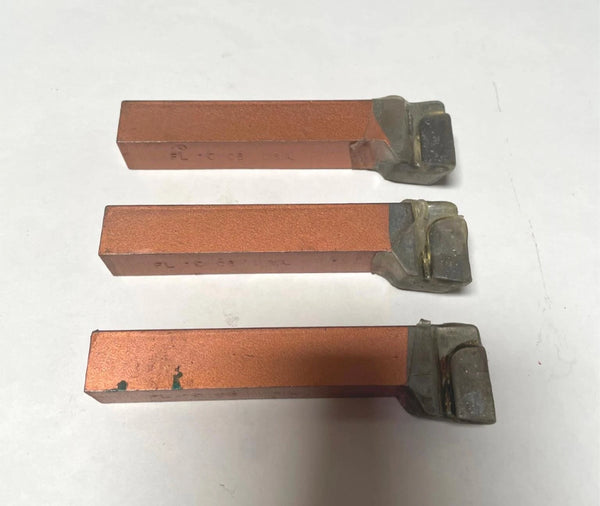 Brazed Tipped Carbide Machinist Lathe Tool Bit 5/8" Shank FL-10 C6 USA Made 3Pcs