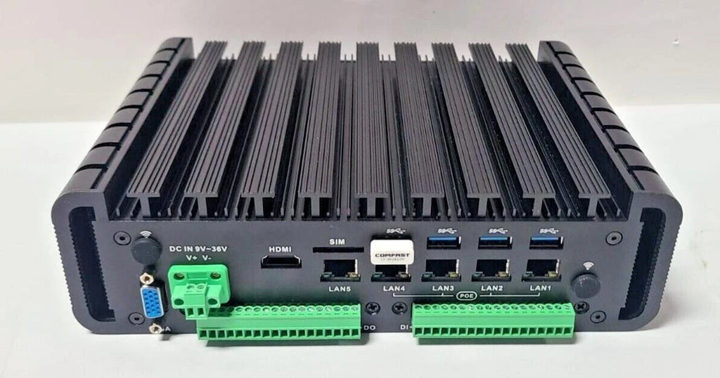 Industrial Fanless PC POE ComStar Computer Control Intel CPU