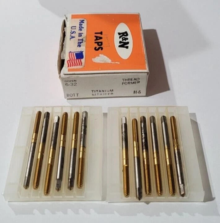 12 Pcs Reiff Nestor R&N ThreadFormer HSS Standard Bott Tap 6-32 H-6 Bott