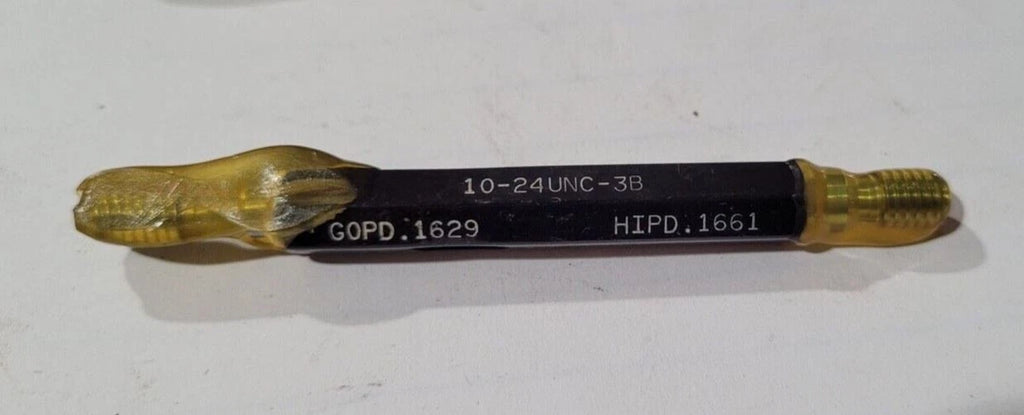 10-24 UNC-3B Thread Plug Gage GO & NO GO P.D. .1629 & HIPD .1661