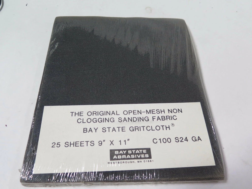 Bay State Abrasives Open Mesh Non clogging Sanding Fabric 9 x 11" C100 S24 GA