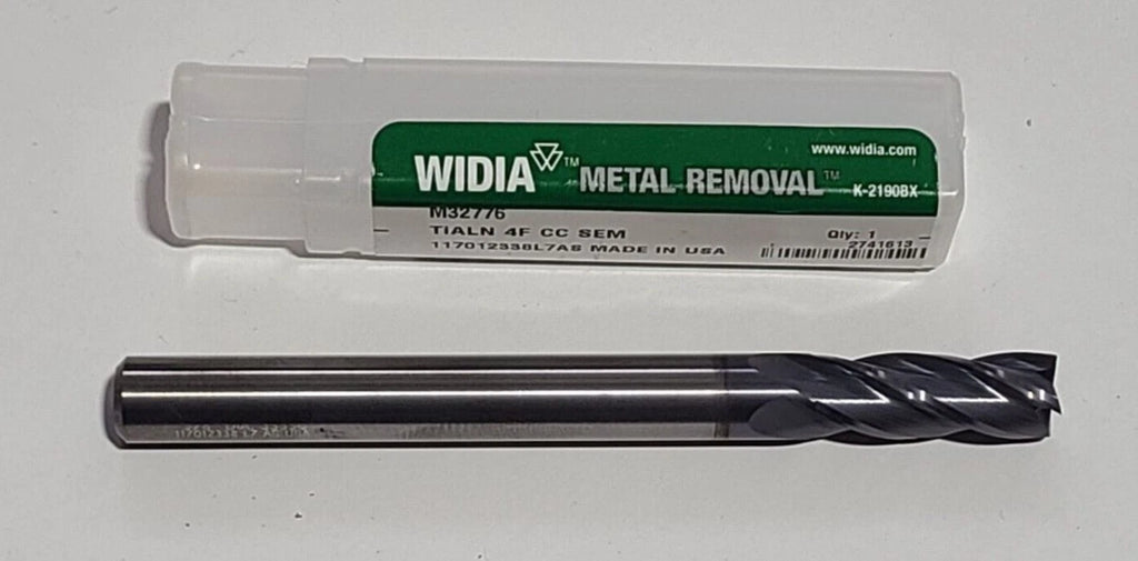 New 3/8" Hanita Solid Carbide M32776 End Mill CNC 4 Flute Tool Tialn SEM USA