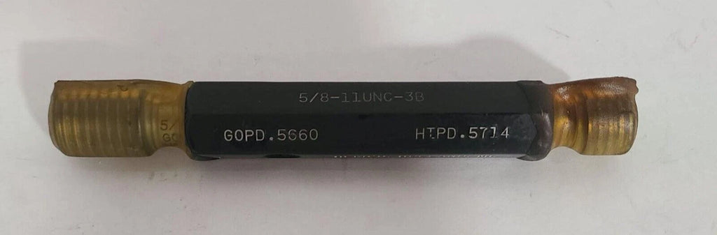 THE LONGER LASTING THREAD PLUG GAGE HEMCO 5/8-11UNC-3B GOPD .5660 HIPD .5714