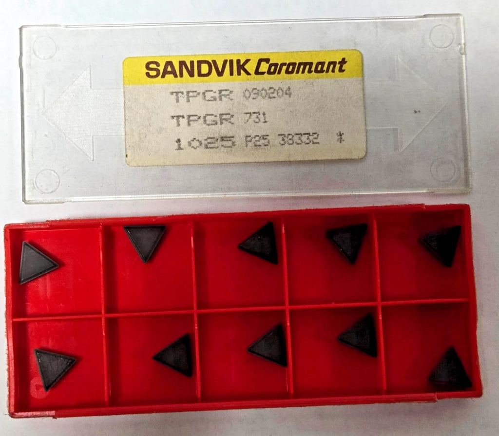 SANDVIK Coromant TPGR 731 1025 P25 090204 Lathe Mill Carbide Inserts 10 Pcs New