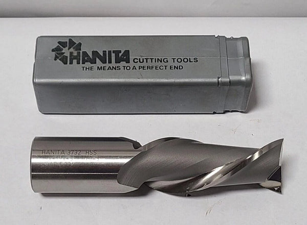 Hanita 3732 End Mill High Speed Steel 1-1/4 x 1-1/4 x 3 HSS Israel