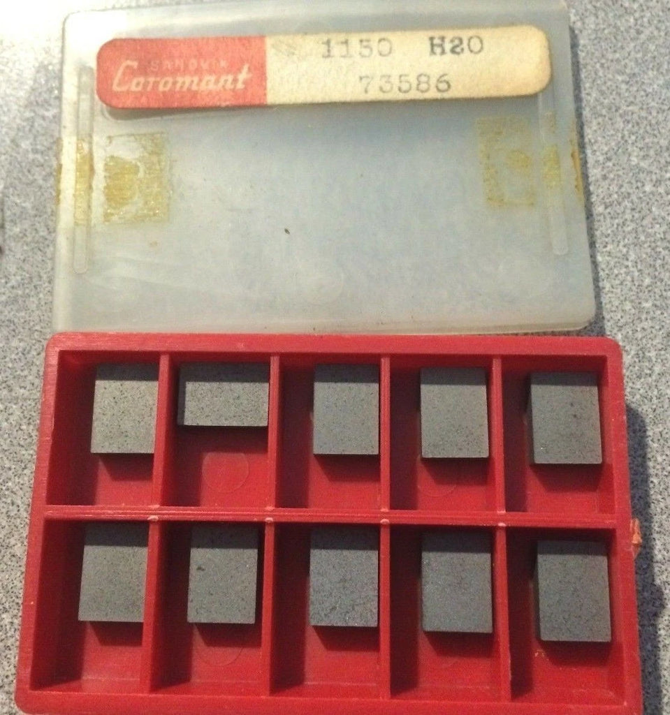 SANDVIK Coromant 1150 H20 73586 Lathe Mill Carbide Inserts Blank 10Pcs New Tools