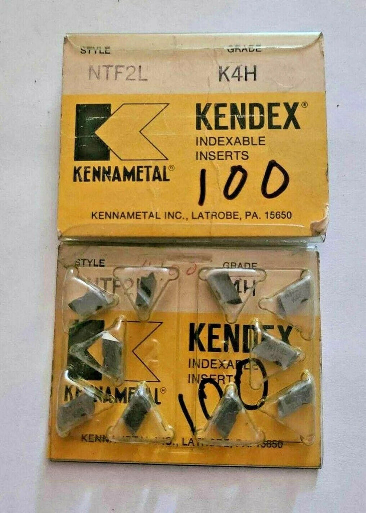 10 Kennametal KENDEX NTF-2L K4H Lathe Carbide Inserts Grooving Cut Off INDEXABLE