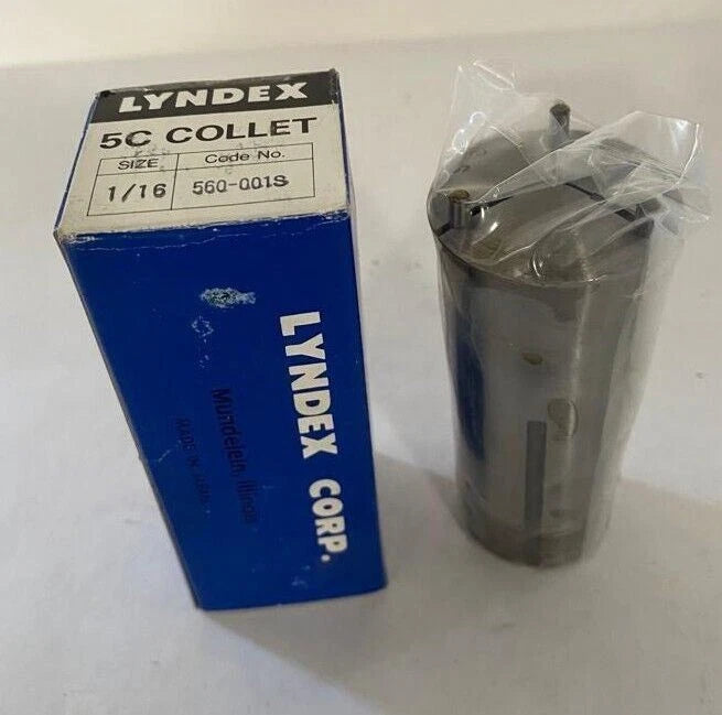 (1) New Lyndex 5C Lathe Mill Collet Size 1/16 CNC Chucker Free Shipping