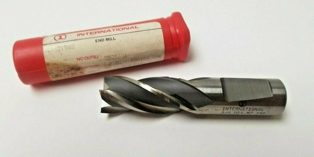 1 New International End Mill 3/4 Dia Hss 4 Flutes Brand New M7 I88 Canada