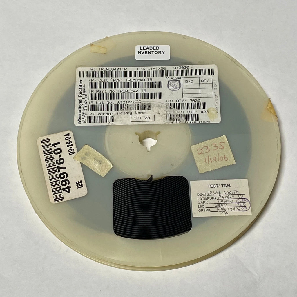 Reel of 2000 Internation Rectifier IRLML6401TR SOT-23 1.1MM 1.8V MOSFET 49976-01