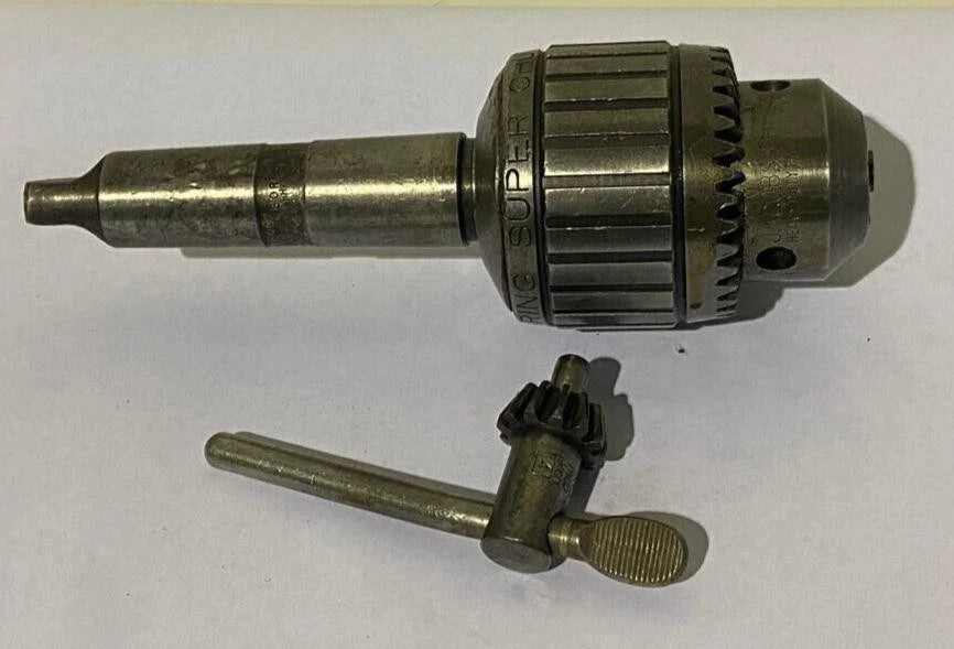Jacobs Ball Bearing Super Chuck Arbor Drill Lathe Key 18N 1/8-3/4 Capacity