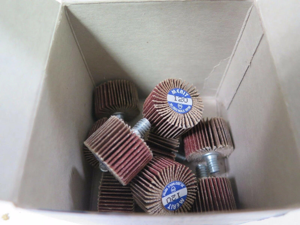 10 Pcs MERIT Abrasives Mini Wheel 31003 MW GOF XX-0015 120 ARB Brand New