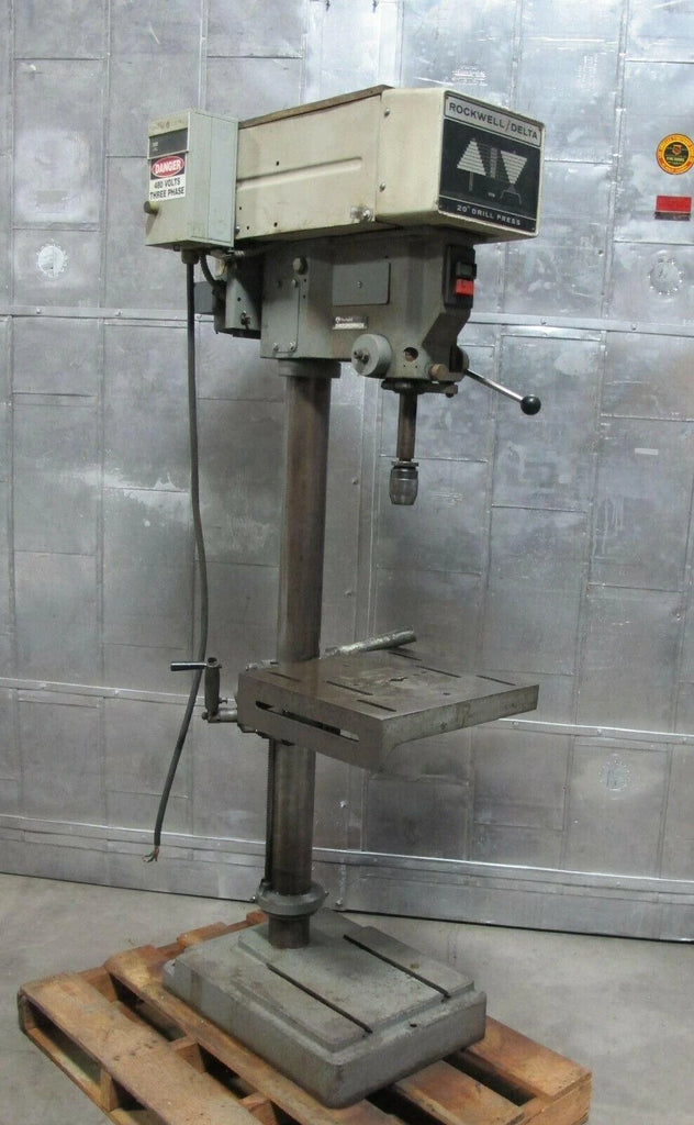 20" Rockwell Delta No. 70-6X0 Floor Drill Press Heavy Duty 1-1/2 HP Made in USA